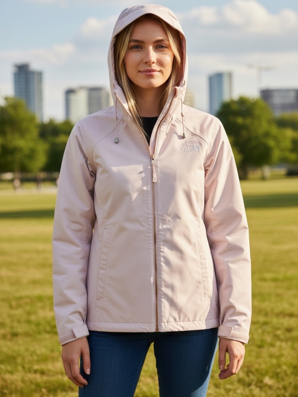 The North Face ‘Rose Gold’ Light Pink Rain Jacket